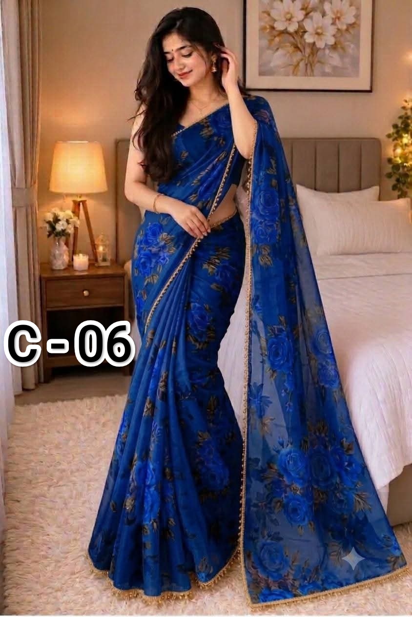 New Hit Digital Print Saree  Soft Premium Jorjet